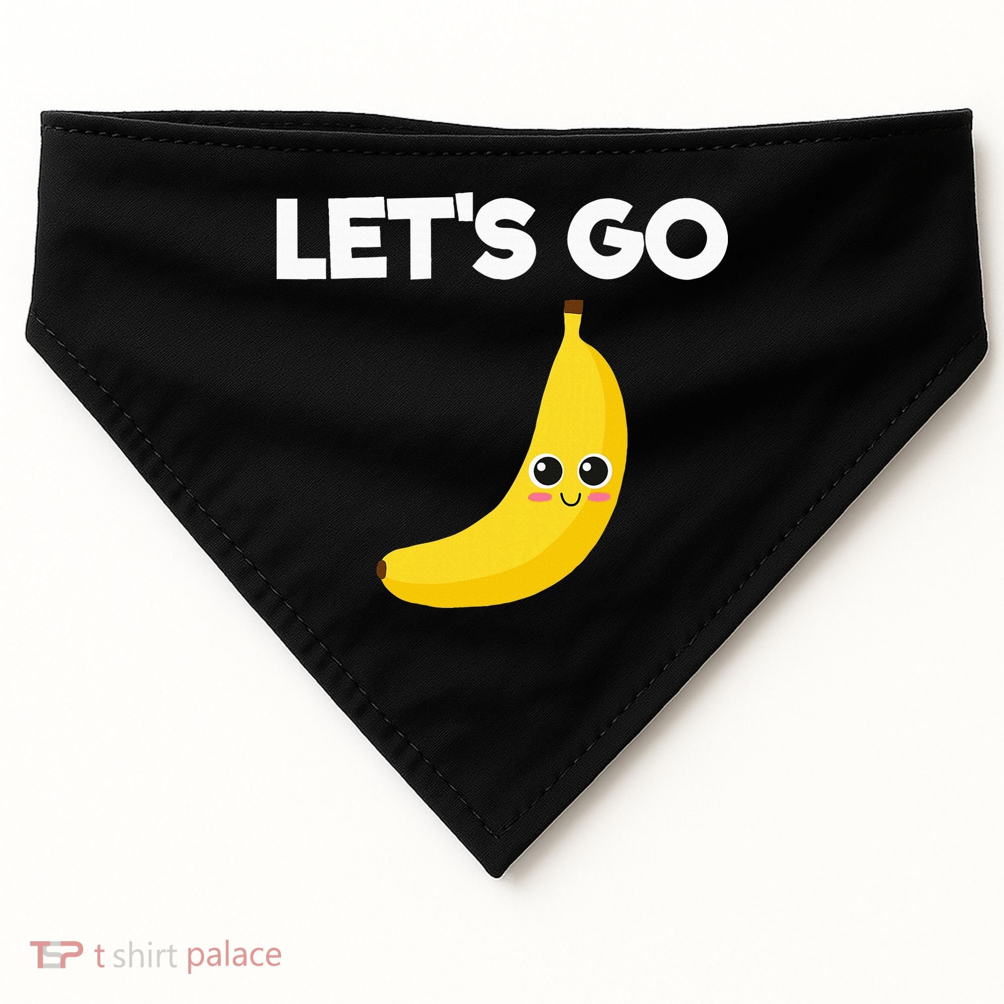 Funny LetS Go Bananas USA-Made Doggie Bandana