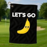 Funny LetS Go Bananas Golf Towel thumb 1