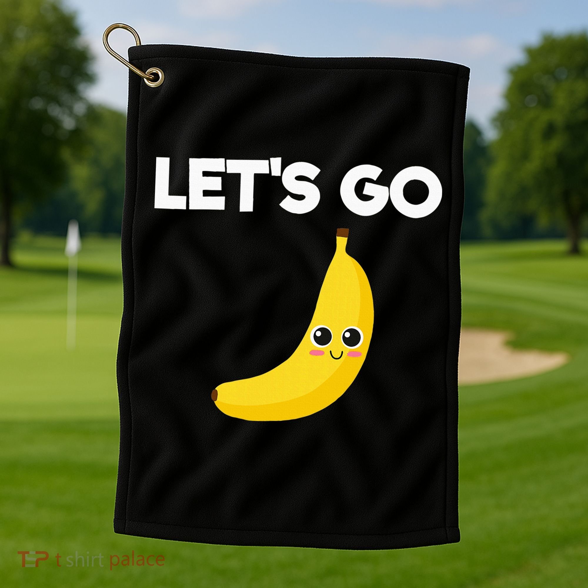 Funny LetS Go Bananas Golf Towel