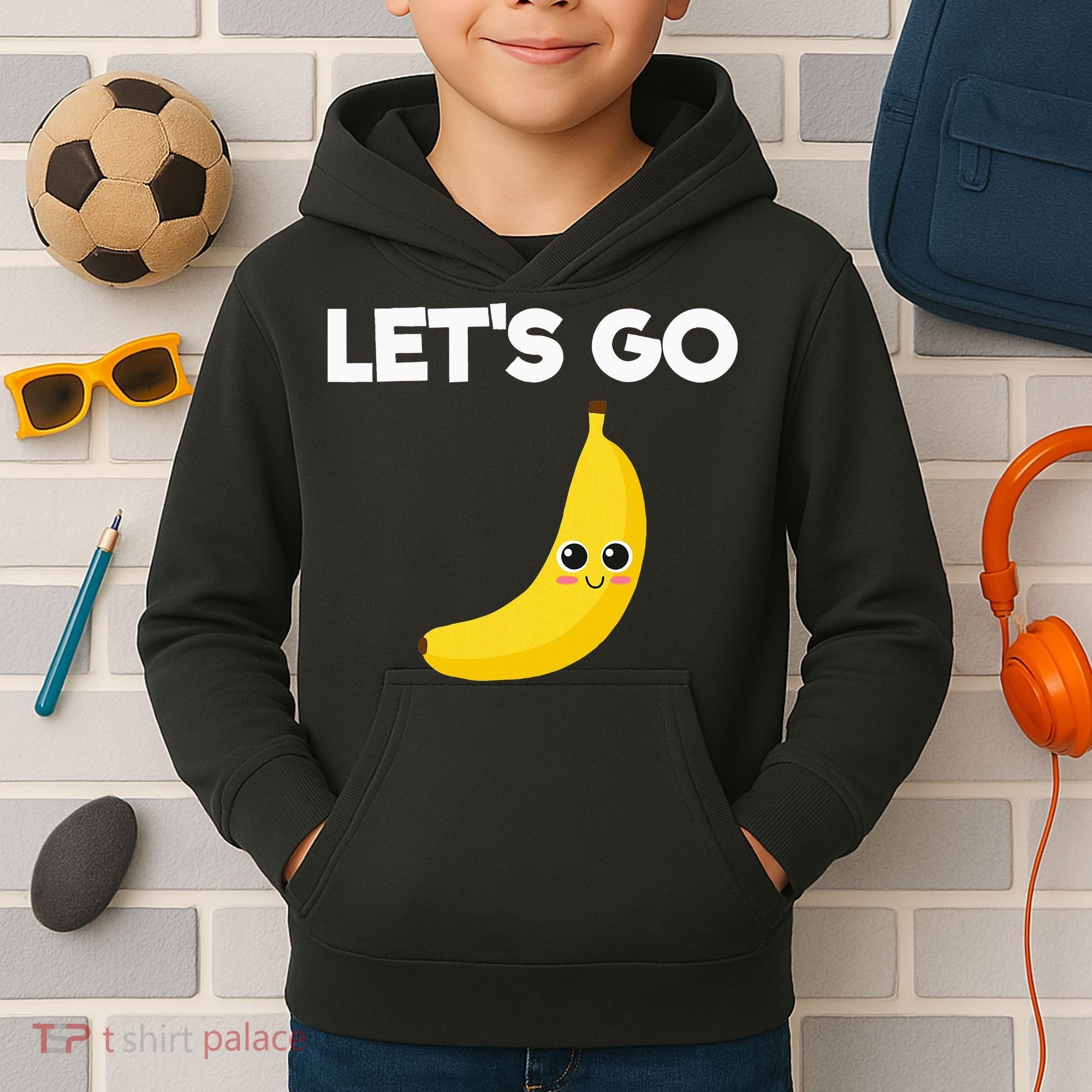 Funny LetS Go Bananas Kids Hoodie