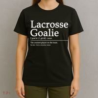 Funny Lacrosse Goalie Definition Quote Cool T-Shirt thumb 4