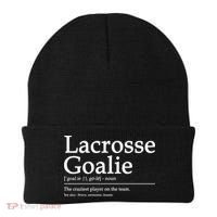 Funny Lacrosse Goalie Definition Quote Cool Beanie thumb 0