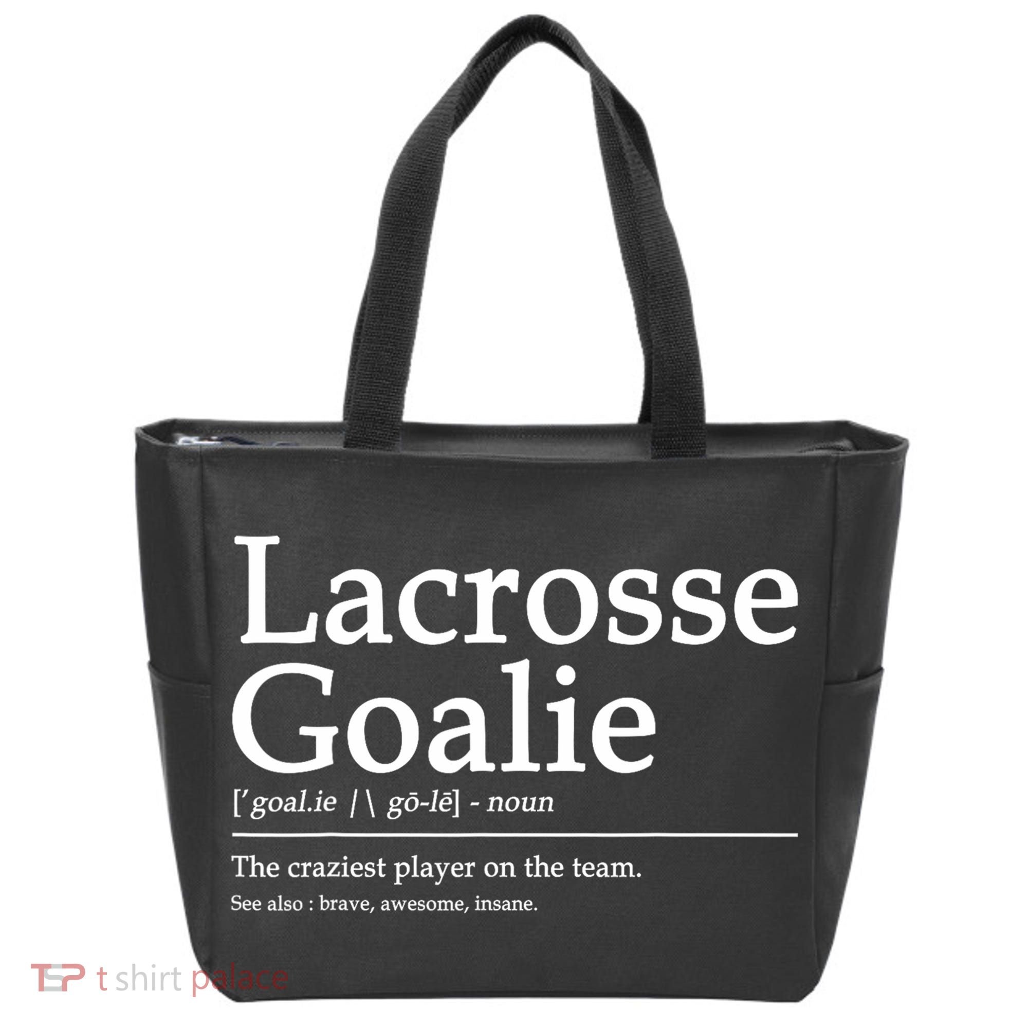 Funny Lacrosse Goalie Definition Quote Cool Tote Bag