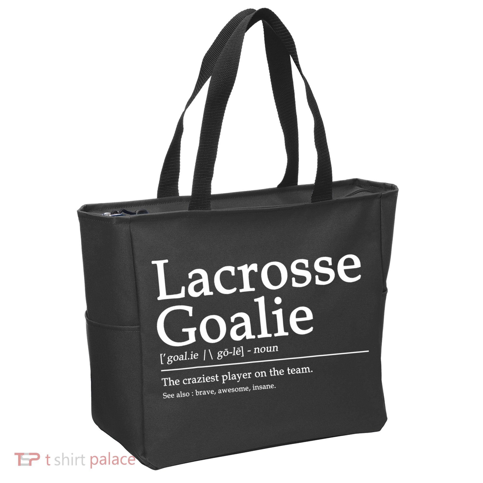 Funny Lacrosse Goalie Definition Quote Cool Tote Bag