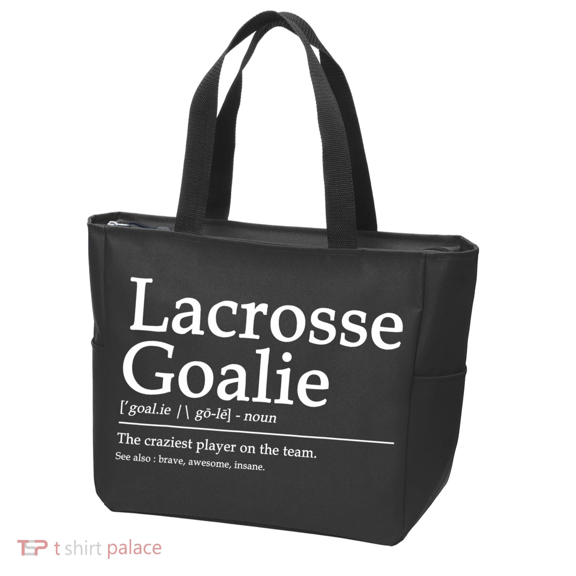 Funny Lacrosse Goalie Definition Quote Cool Tote Bag