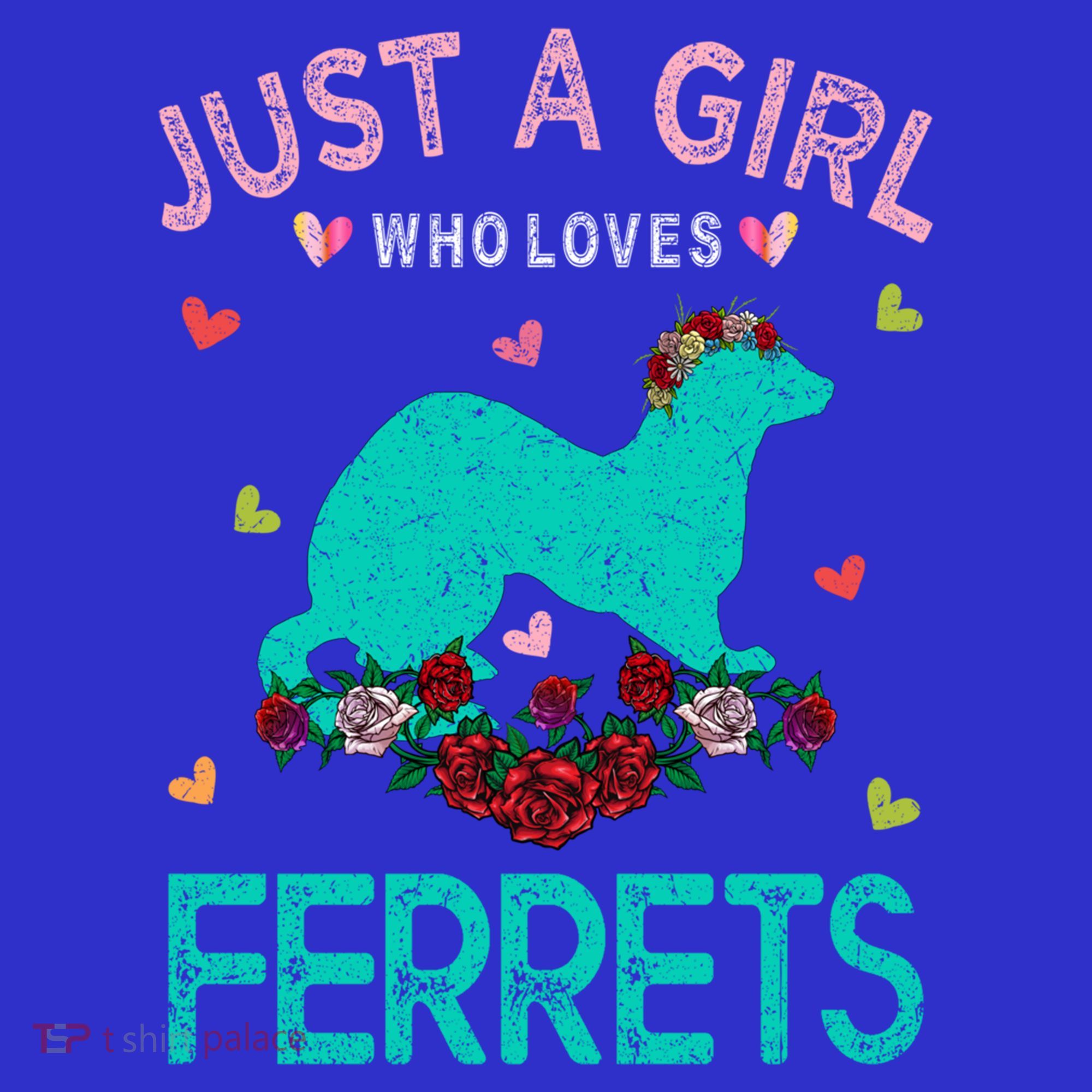 Ferret Lover Gift Just A Girl Who Loves Ferrets Cute Gift Mousepad
