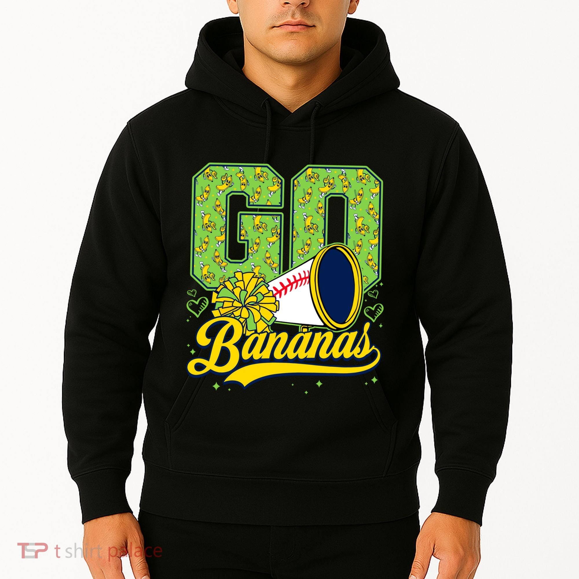 Funny LetS Go Bananas Graphic Hoodie
