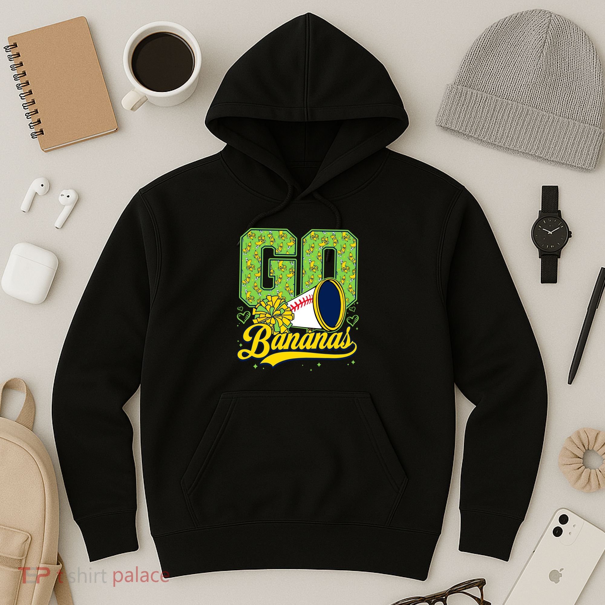 Funny LetS Go Bananas Graphic Hoodie