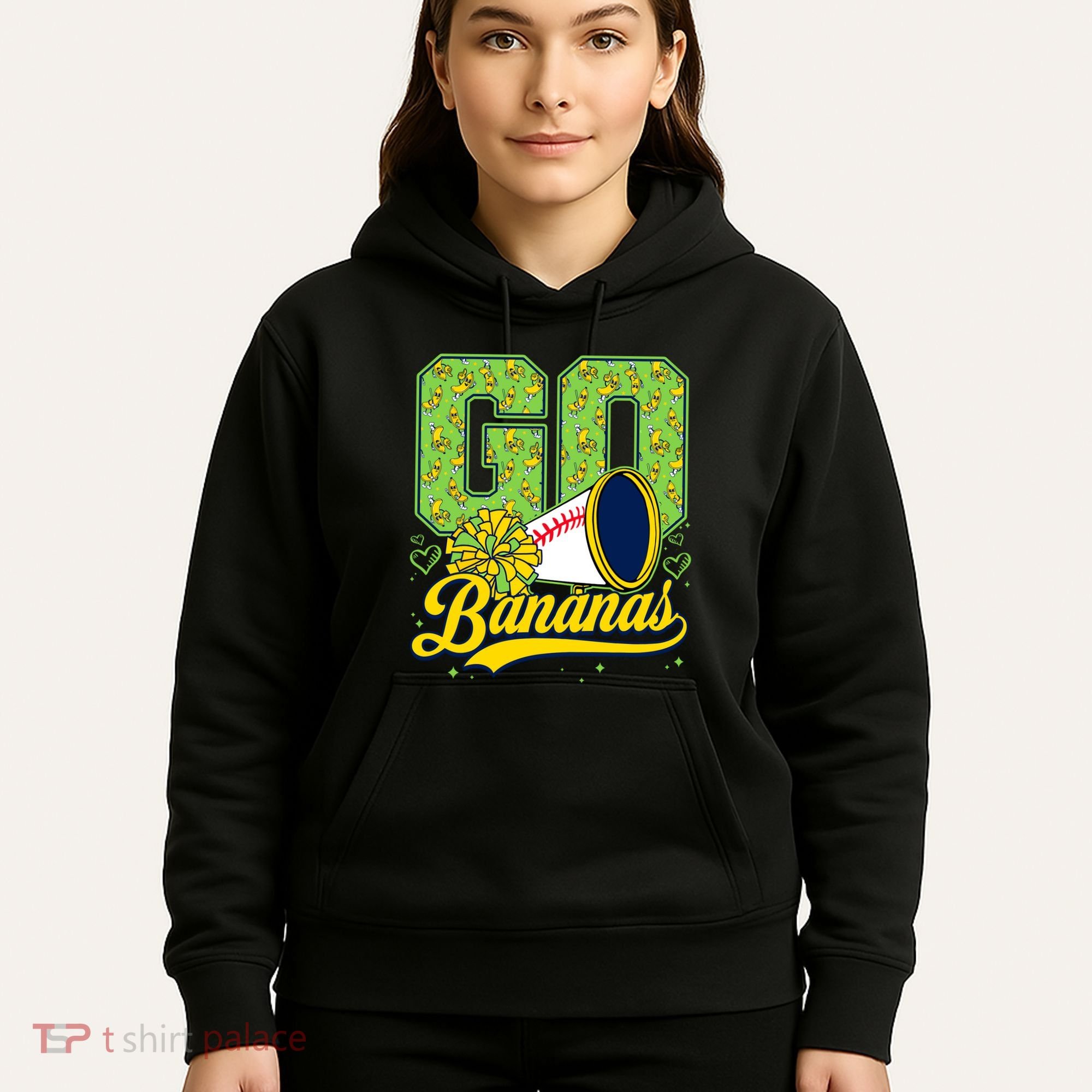 Funny LetS Go Bananas Graphic Hoodie