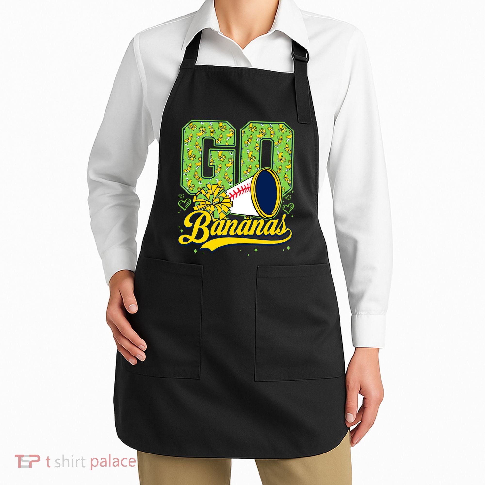 Funny LetS Go Bananas Graphic Apron