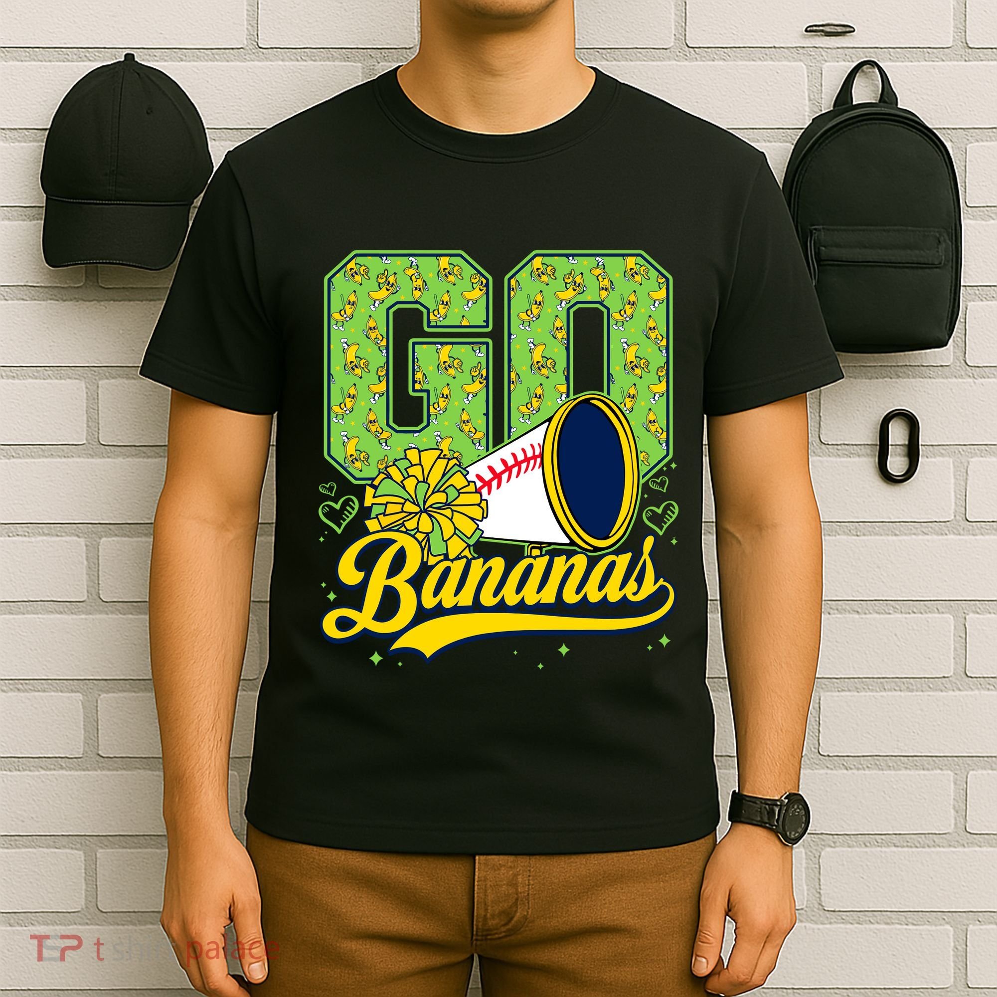 Funny LetS Go Bananas Graphic T-Shirt