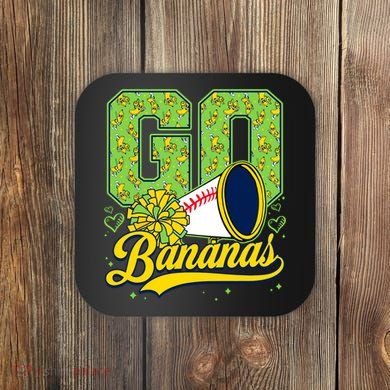 Funny LetS Go Bananas Graphic Coaster