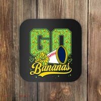 Funny LetS Go Bananas Graphic Coaster thumb 0