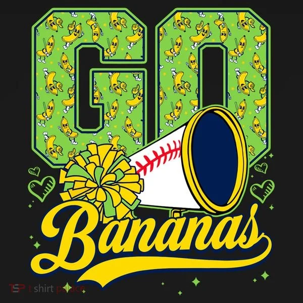 Funny LetS Go Bananas Graphic Toddler Hoodie