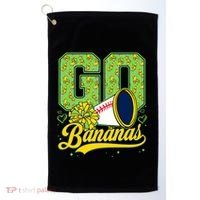 Funny LetS Go Bananas Graphic Golf Towel thumb 0