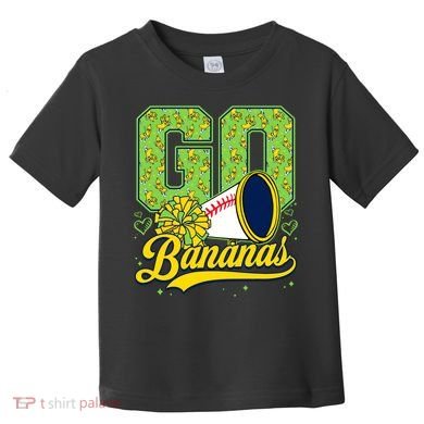 Funny LetS Go Bananas Graphic Toddler T-Shirt