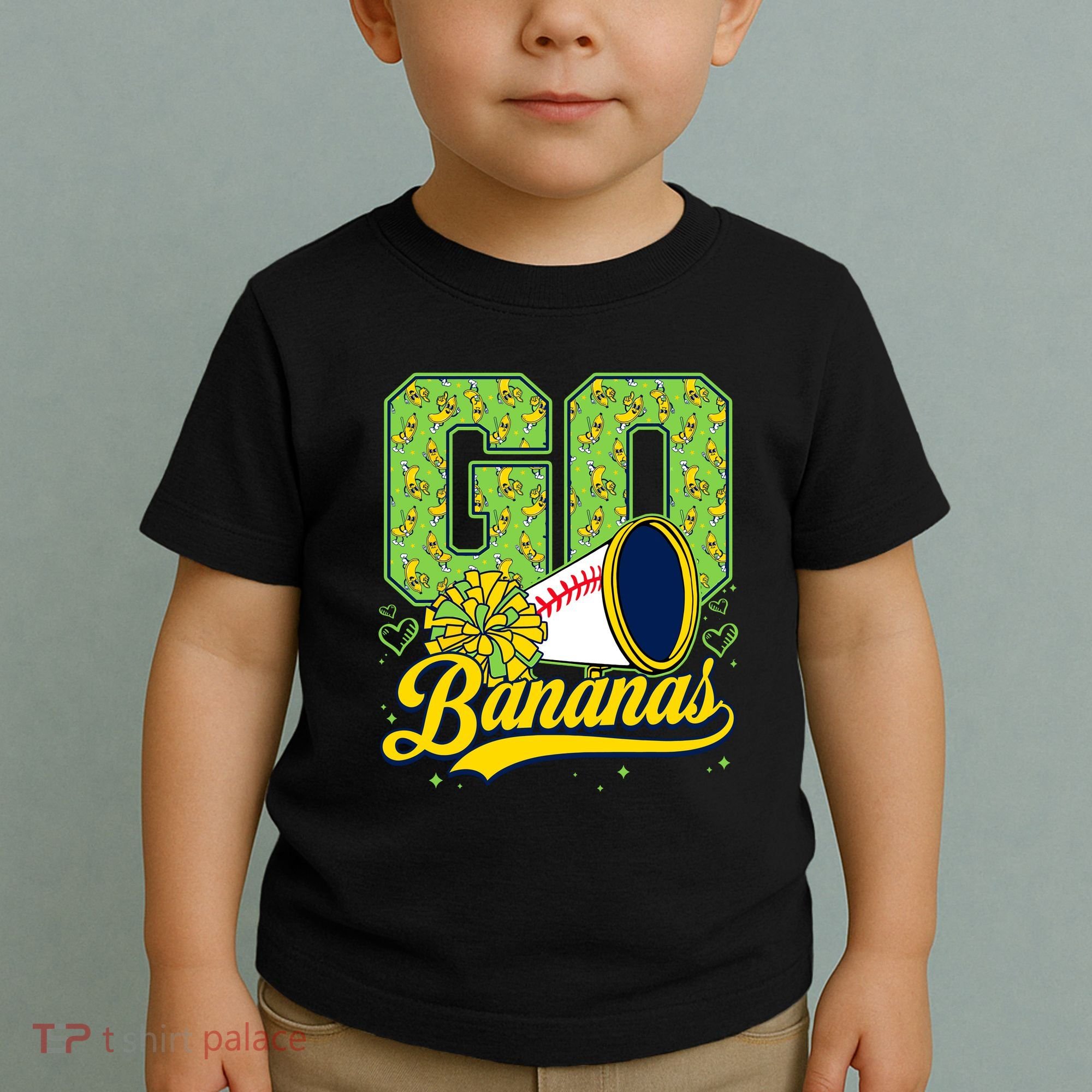 Funny LetS Go Bananas Graphic Toddler T-Shirt