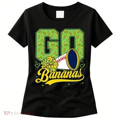 Funny LetS Go Bananas Graphic Women's T-Shirt