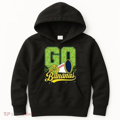 Funny LetS Go Bananas Graphic Kids Hoodie