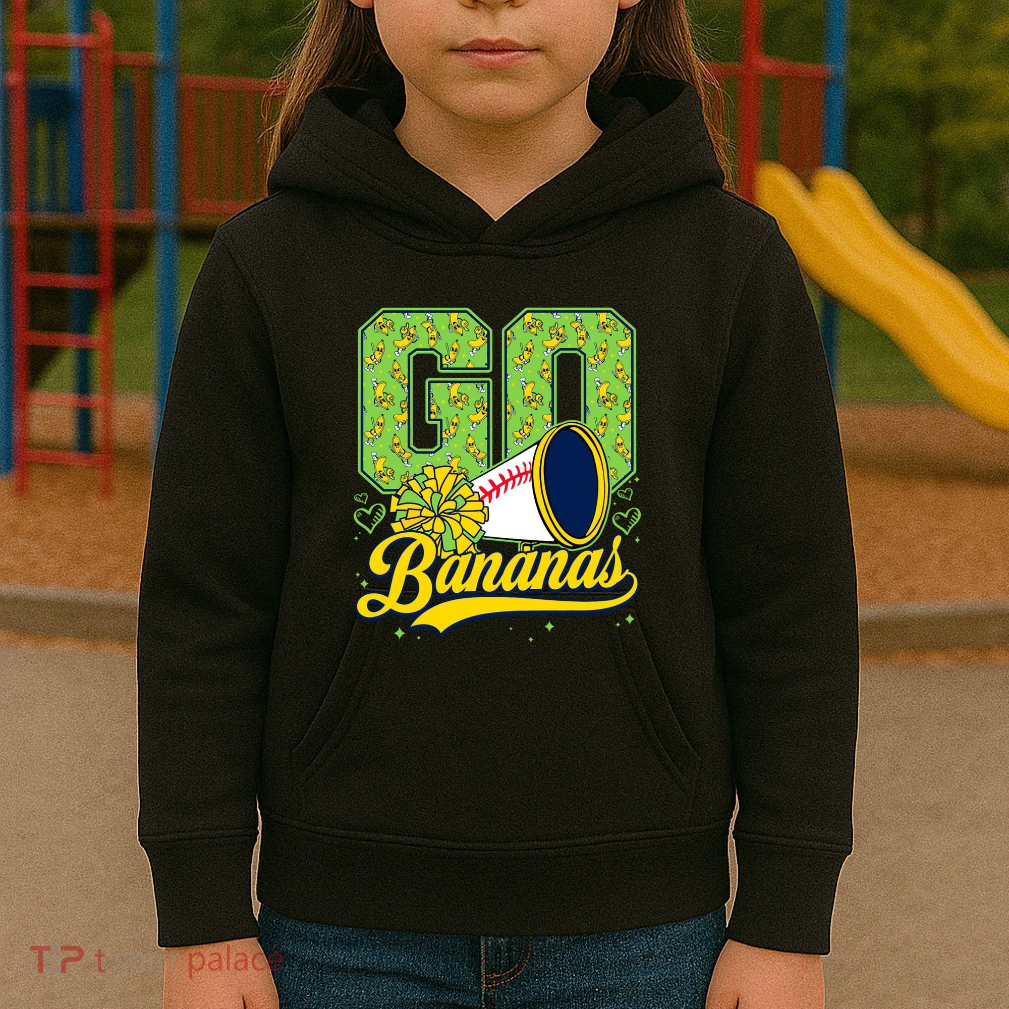 Funny LetS Go Bananas Graphic Kids Hoodie