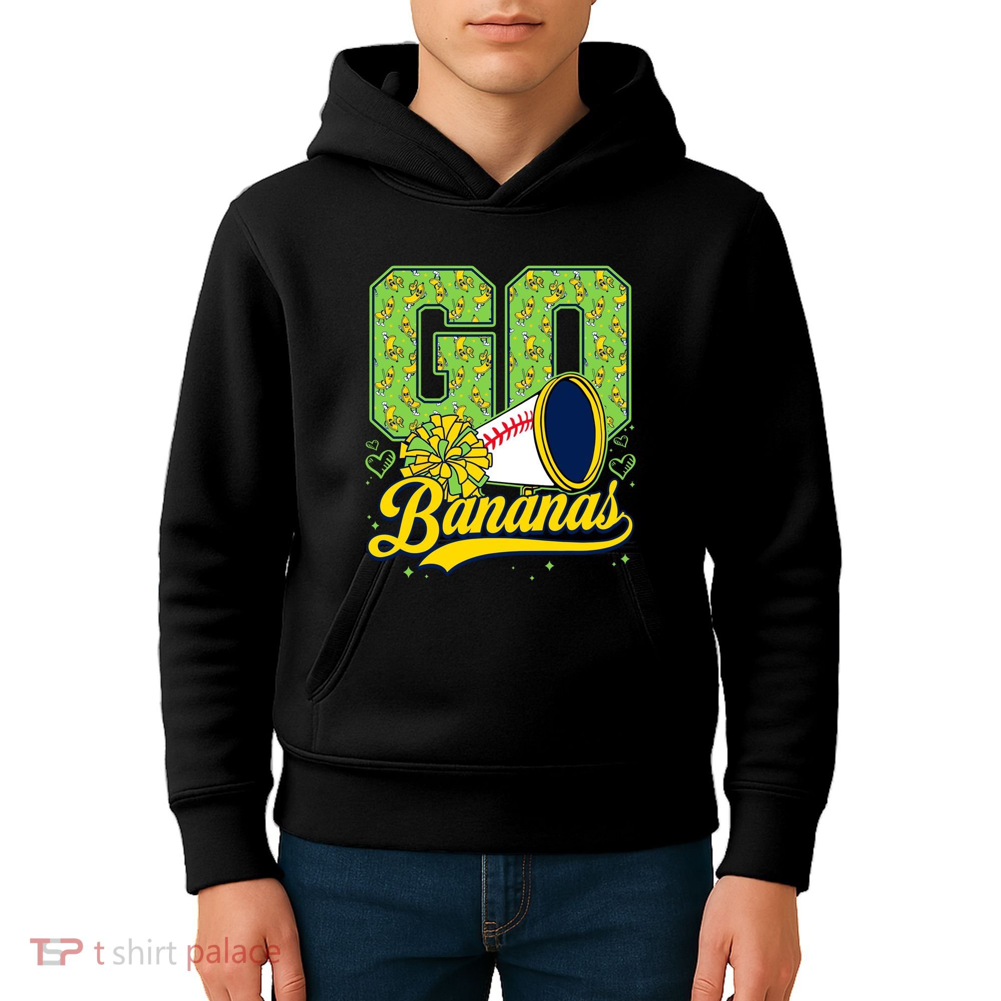 Funny LetS Go Bananas Graphic Kids Hoodie