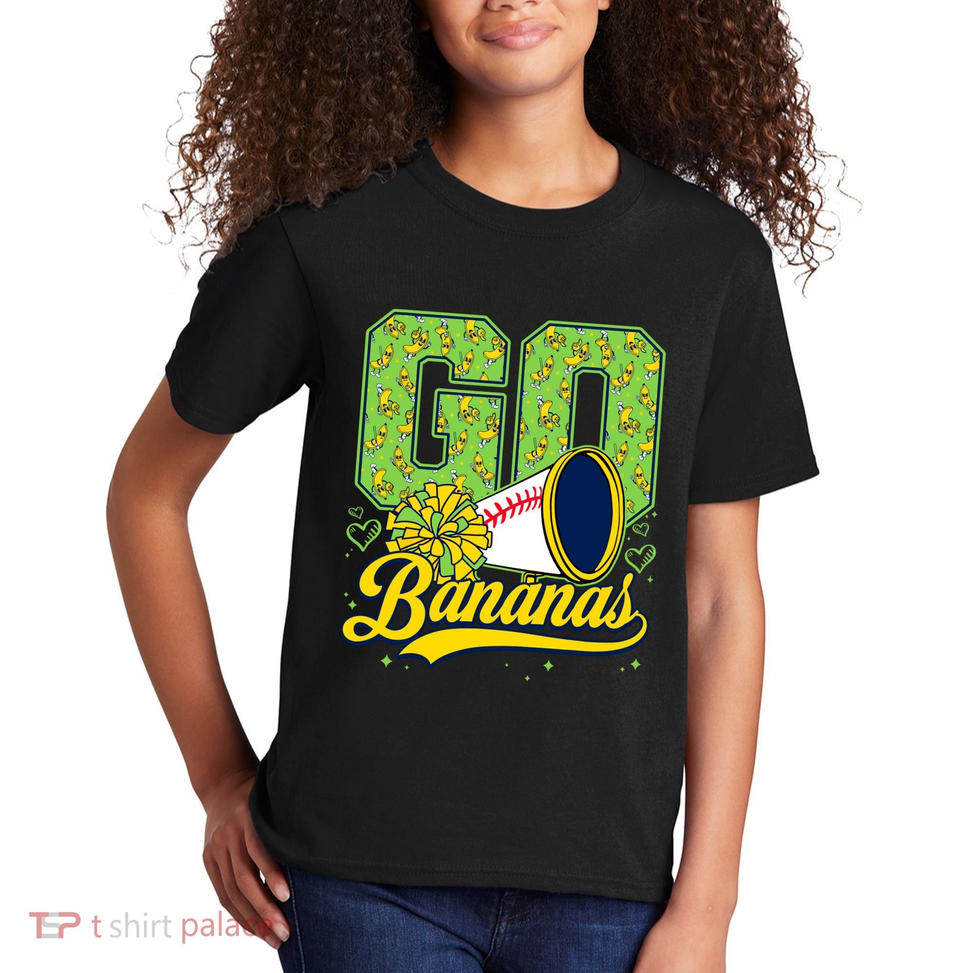 Funny LetS Go Bananas Graphic Kids T-Shirt