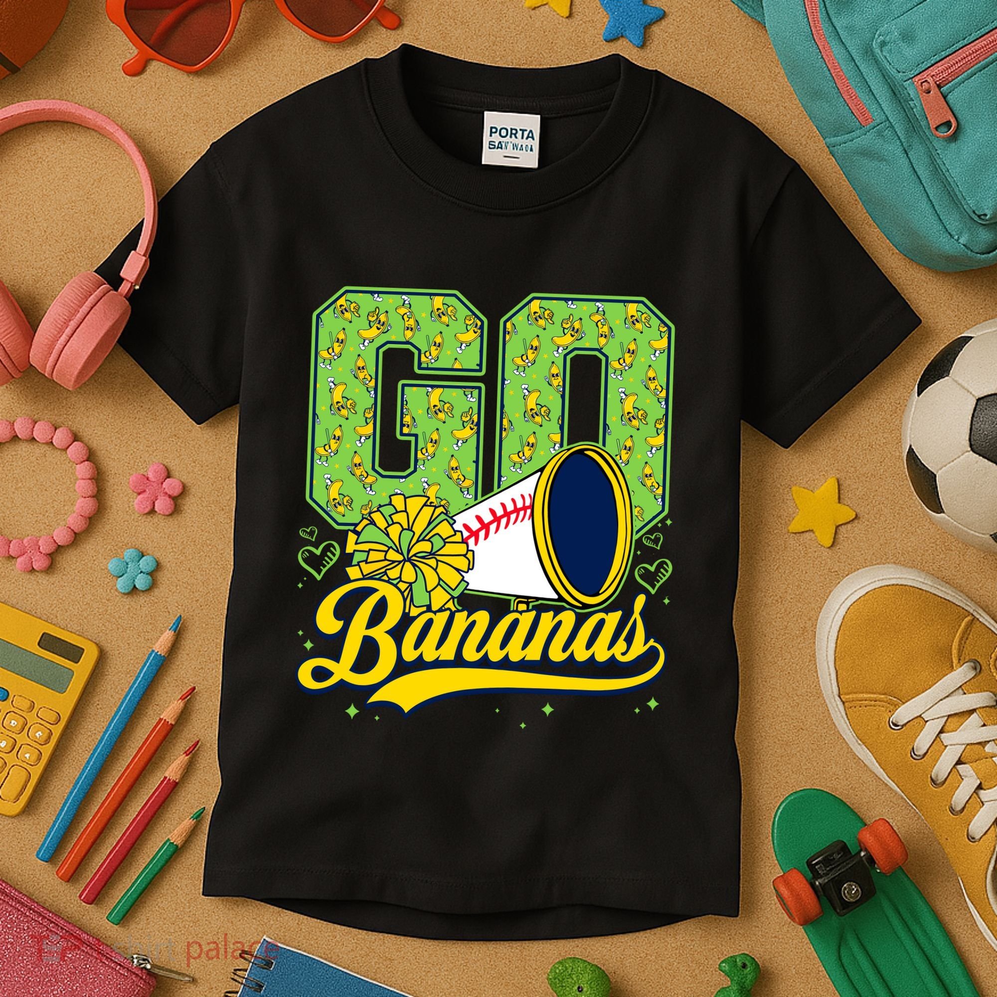 Funny LetS Go Bananas Graphic Kids T-Shirt