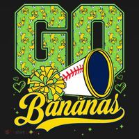 Funny LetS Go Bananas Graphic Kids T-Shirt thumb 4