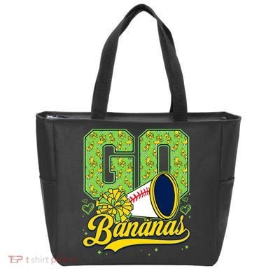Funny LetS Go Bananas Graphic Tote Bag