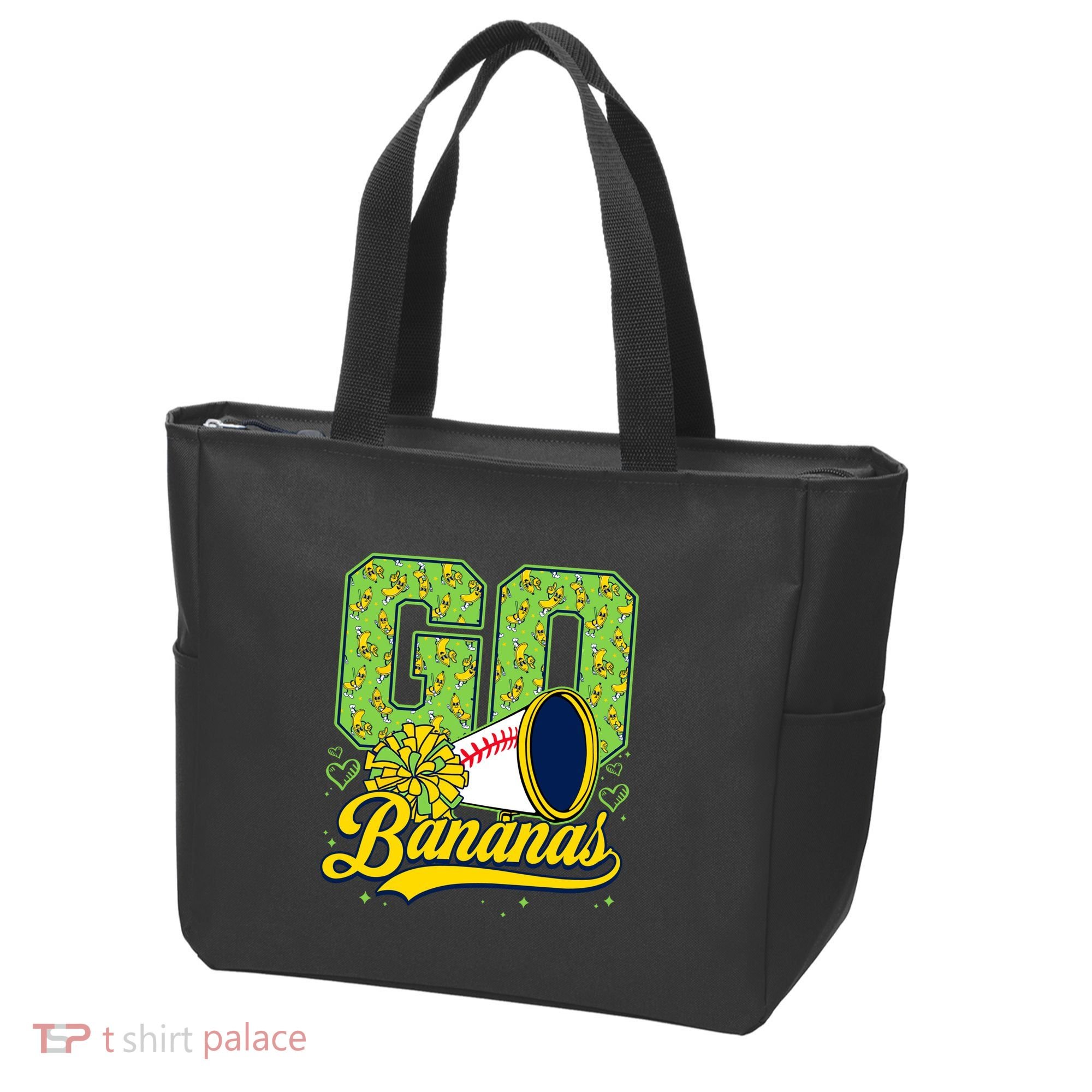 Funny LetS Go Bananas Graphic Tote Bag