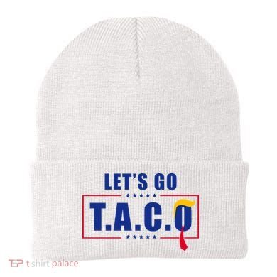 Funny Let's Go Taco Trump Beanie
