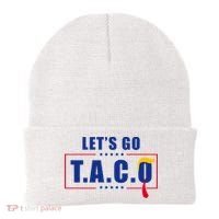 Funny Let's Go Taco Trump Beanie thumb 0