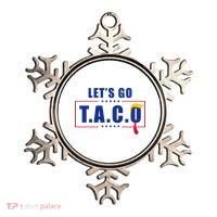 Funny Let's Go Taco Trump Ornament thumb 0