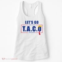 Funny Let's Go Taco Trump Women's Tank Top thumb 0