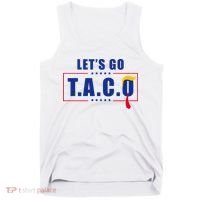 Funny Let's Go Taco Trump Tank Top thumb 0