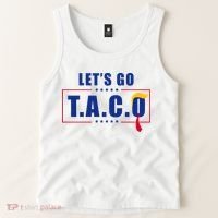 Funny Let's Go Taco Trump Tank Top thumb 2