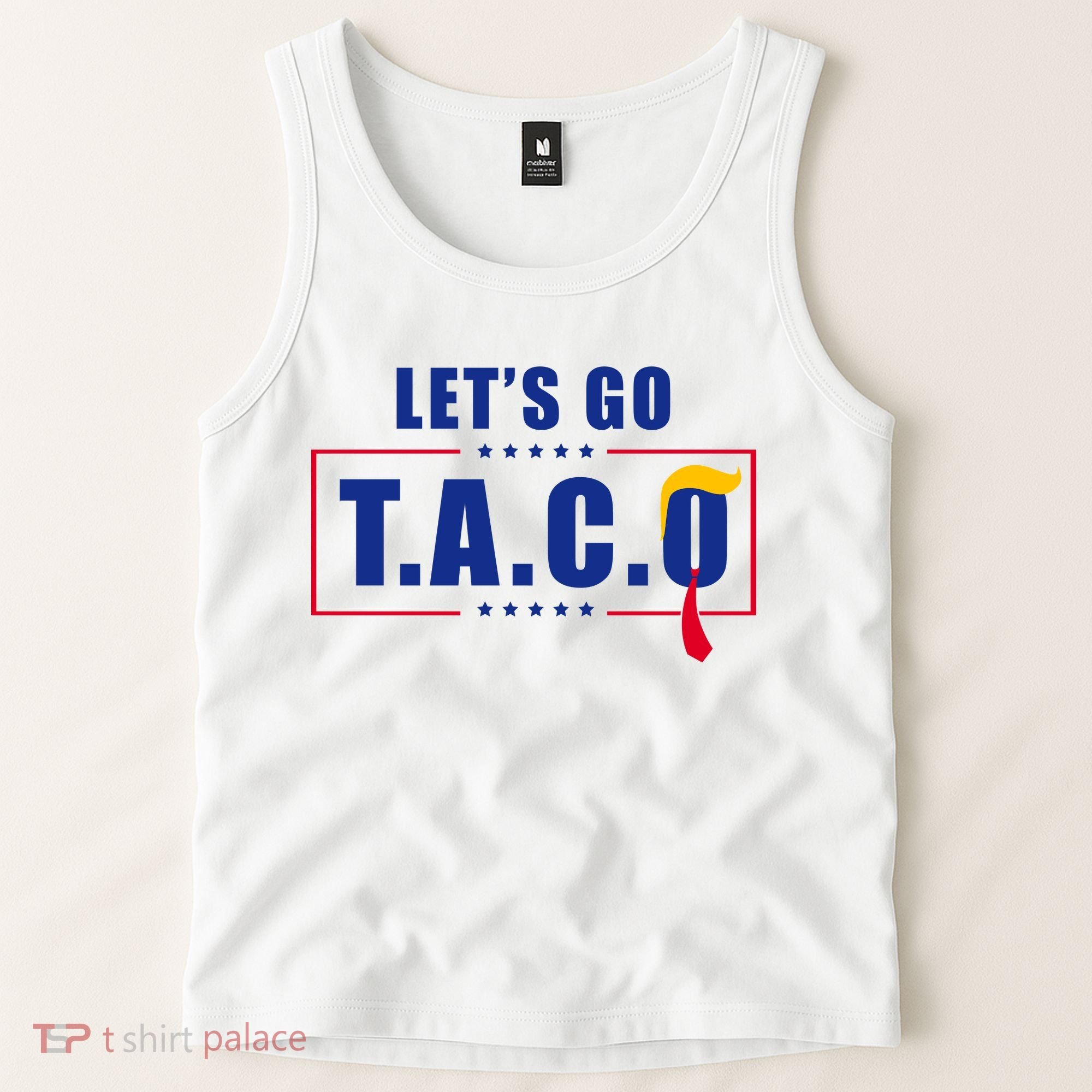 Funny Let's Go Taco Trump Tank Top
