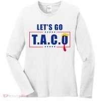 Funny Let's Go Taco Trump Women's Long Sleeve Shirt thumb 0