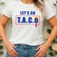 Funny Let's Go Taco Trump Women's T-Shirt thumb 2