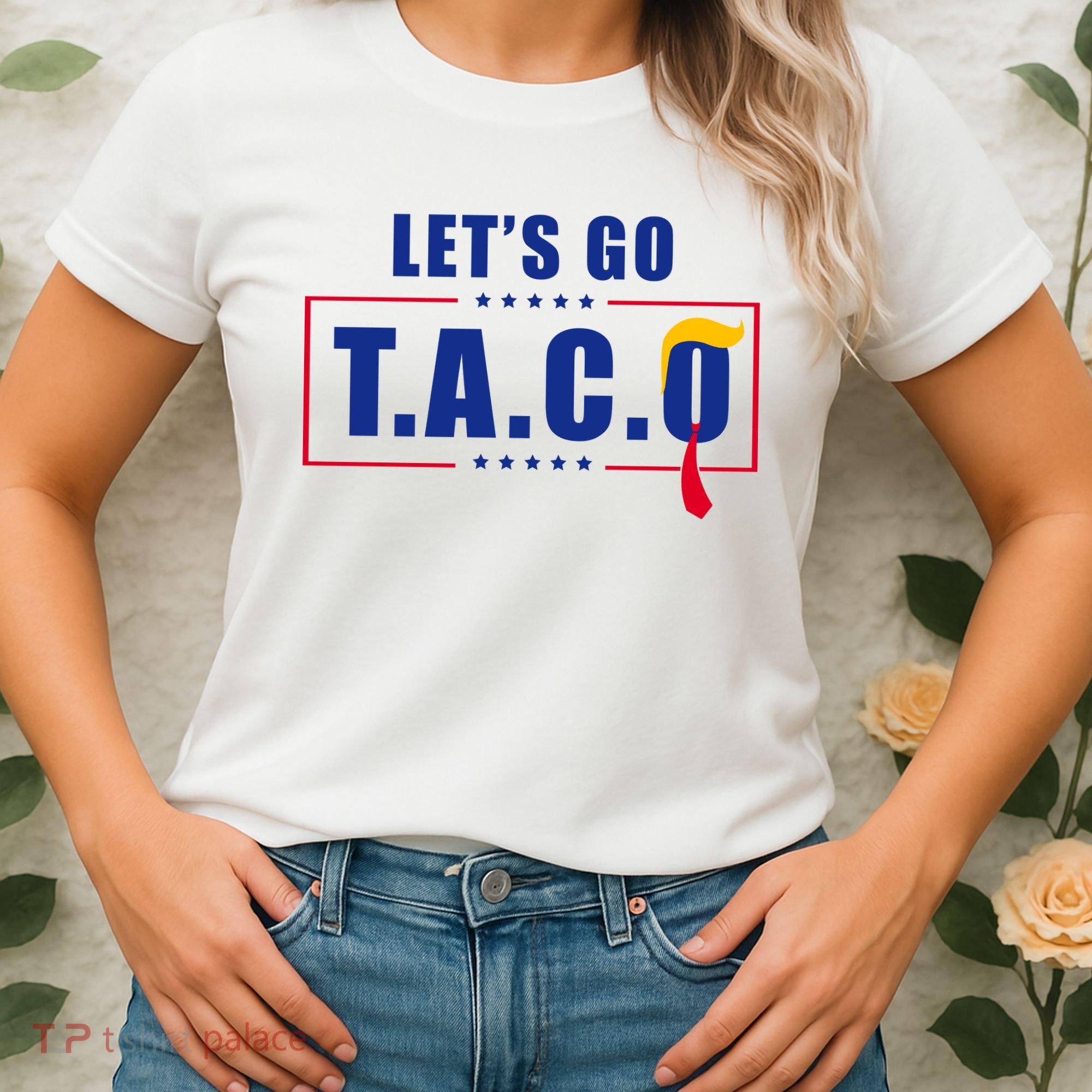 Funny Let's Go Taco Trump Women's T-Shirt