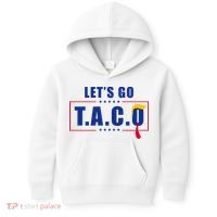Funny Let's Go Taco Trump Kids Hoodie thumb 0