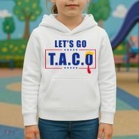 Funny Let's Go Taco Trump Kids Hoodie thumb 3