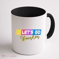FJB Let's Go Brandon Anti Biden Chant Racing Logo Coffee Mug thumb 1