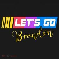 FJB Let's Go Brandon Anti Biden Chant Racing Logo Ornament thumb 1