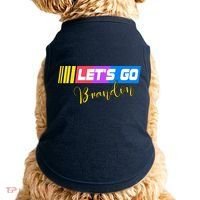 FJB Let's Go Brandon Anti Biden Chant Racing Logo Doggie Tank thumb 0