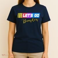 FJB Let's Go Brandon Anti Biden Chant Racing Logo T-Shirt thumb 4