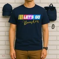 FJB Let's Go Brandon Anti Biden Chant Racing Logo T-Shirt thumb 6