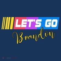 FJB Let's Go Brandon Anti Biden Chant Racing Logo Coaster thumb 2