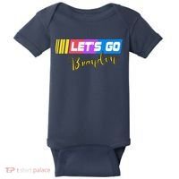 FJB Let's Go Brandon Anti Biden Chant Racing Logo Baby Bodysuit thumb 0