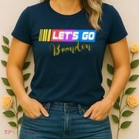 FJB Let's Go Brandon Anti Biden Chant Racing Logo Women's T-Shirt thumb 2